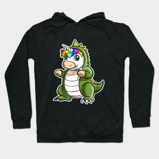 Unicorn In T Rex Costume Animals Cute Unicorn Hoodie